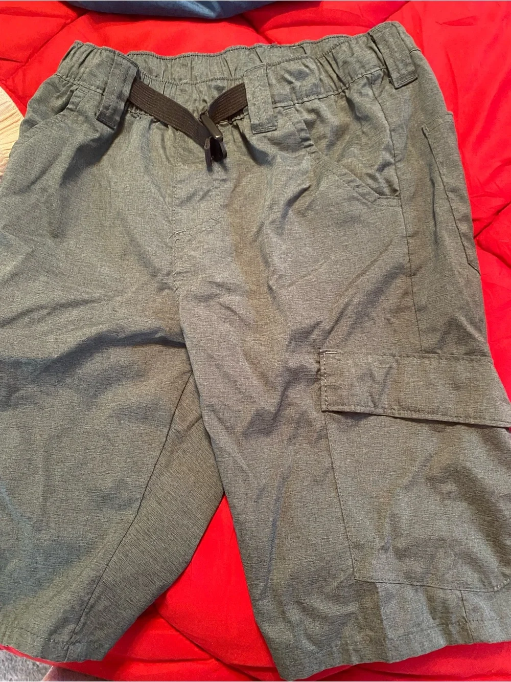 Wrangler Kids' Shorts in Blue, Charcoal & Cream